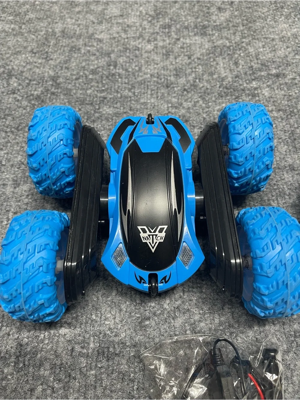 Blue Remote Control Stunt Car - Styled Kids Toy